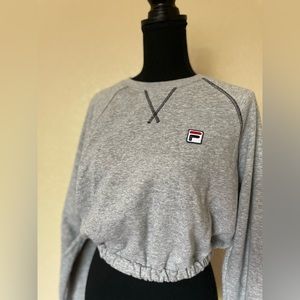Cropped Fila Crewneck